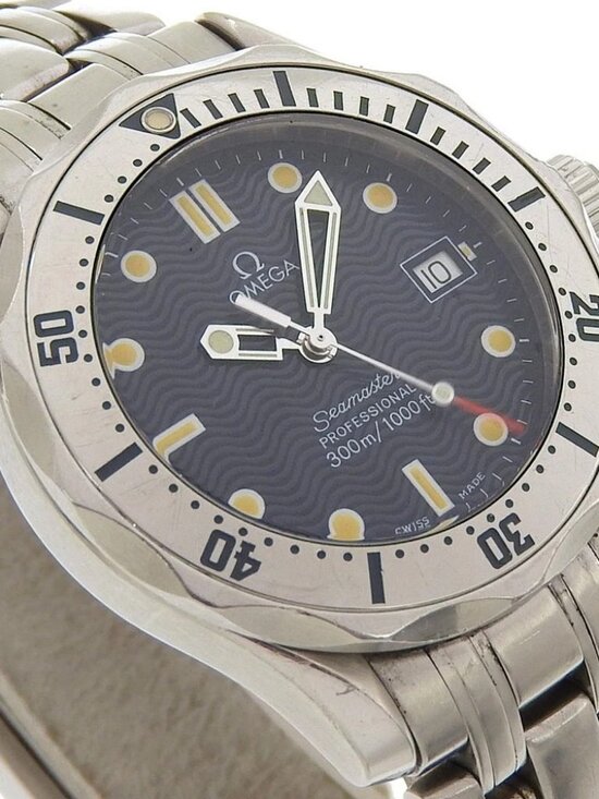 OMEGA Seamaster300M Watches 2562.80 cal.1538 NavyDial Stainless Steel Quar... main image 12